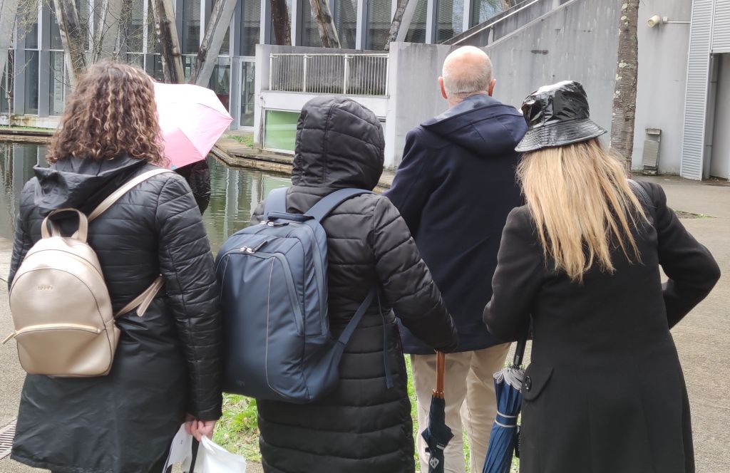 Visita de professores italianos